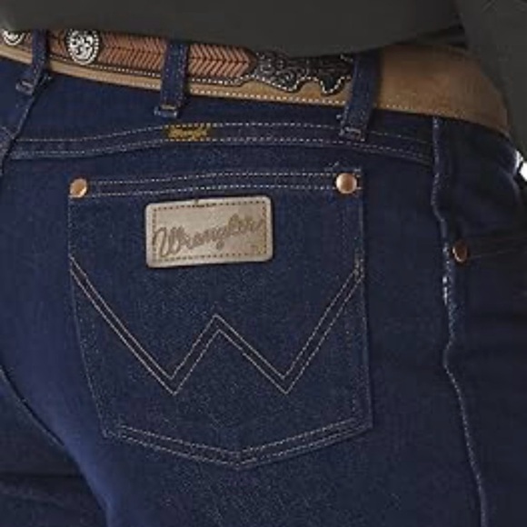 Wrangler Blue Straight Jeans Classic Style - Picture 5 of 12